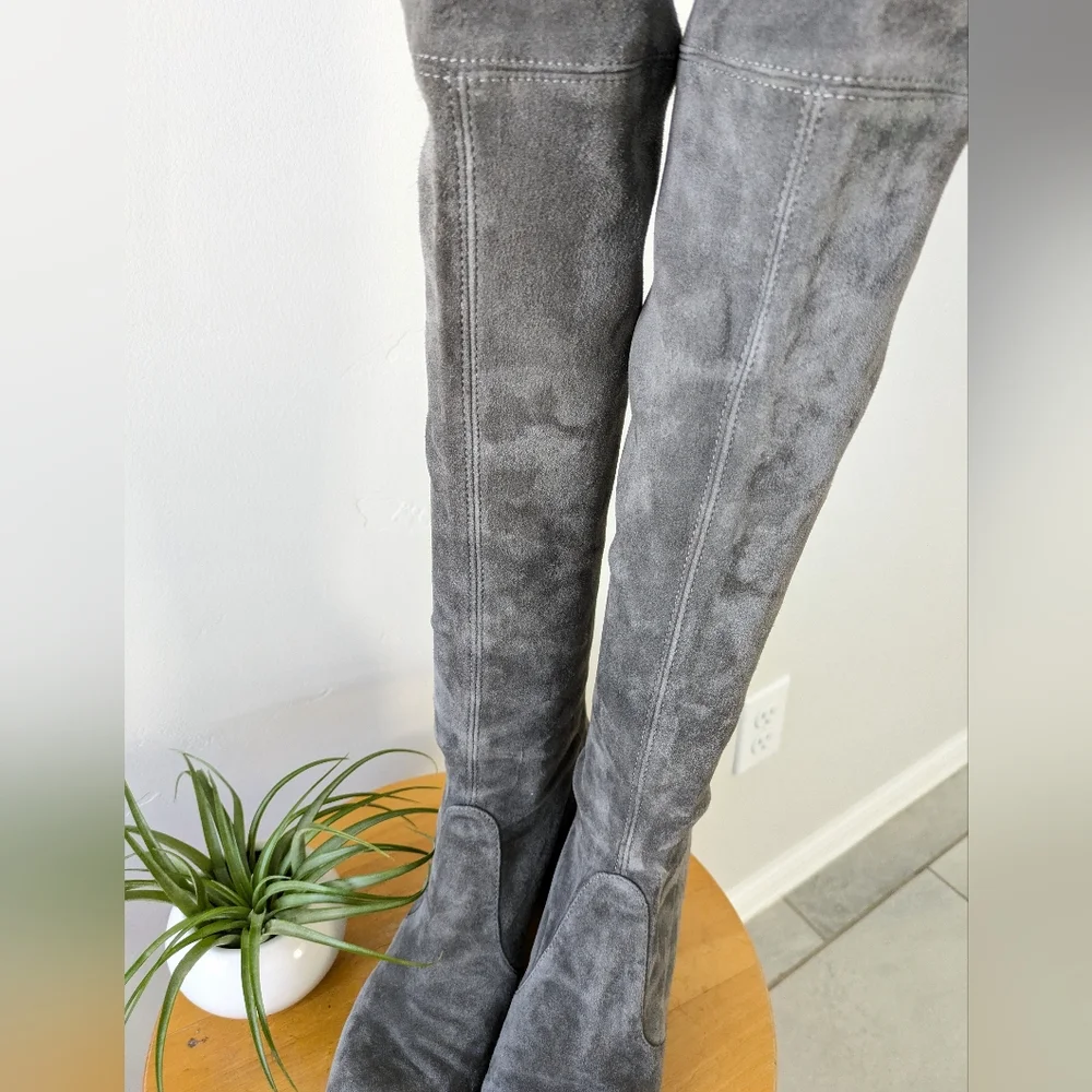 Stuart Weitzman Gray Over-the-Knee Boots - Picture 5 of 14